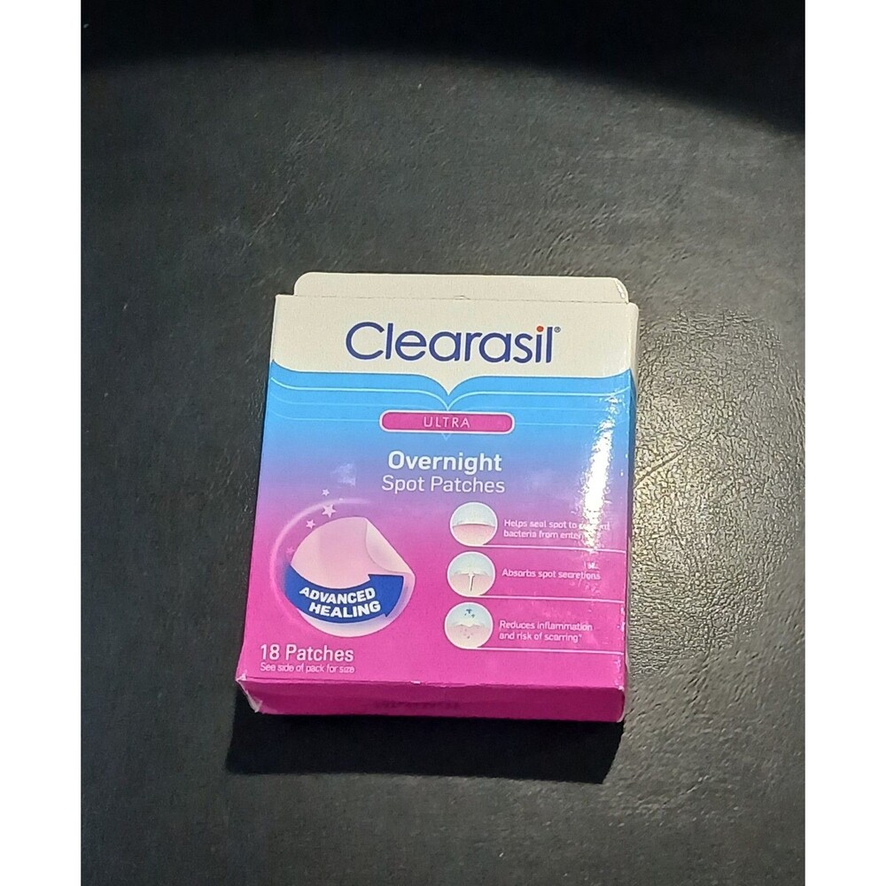 Clearasil Ultra Overnight Spot Patches 18 Count Advanced Healing. New